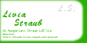 livia straub business card